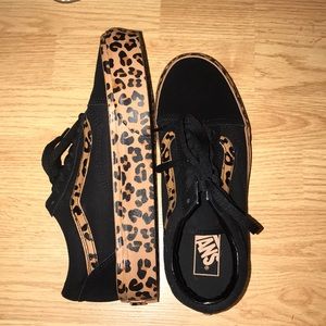 CHEETAH PRINT VANS, never worn!!!!